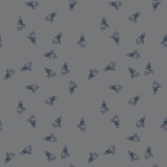 UFO military camouflage seamless pattern in different shades of grey and navy blue colors