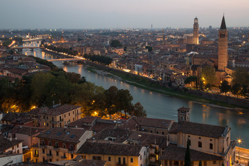 Verona vista da Castel San pietro