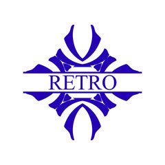 Vintage Ornamental label