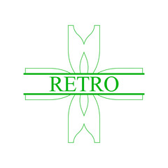 Vintage Ornamental label