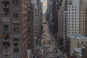 Traffic rush hour in new york city