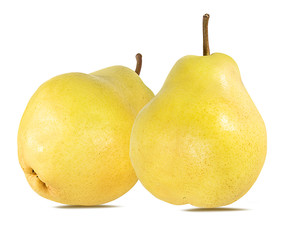 Fresh pear isolated on white background