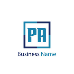 Initial Letter PA Logo Template Design