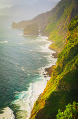 Incredible view of the sea coast. Madeira. Portugal - 223759970