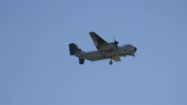 US Navy plane in slow motion 60fps