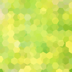 Obraz na płótnie Canvas Abstract hexagons vector background. Geometric vector illustration. Creative design template. Yellow, green colors.