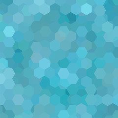 Obraz na płótnie Canvas Geometric pattern, vector background with hexagons in blue  tones. Illustration pattern