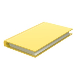 yellow book 3D rendering