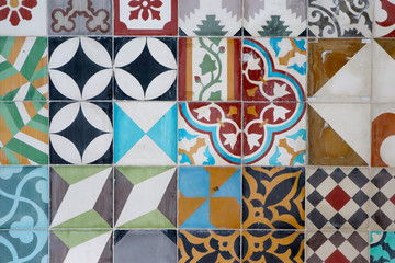 Colorful Mix and Match Tile Pattern in Mexico City