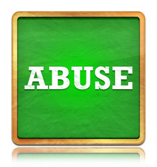 Abuse green chalkboard square button