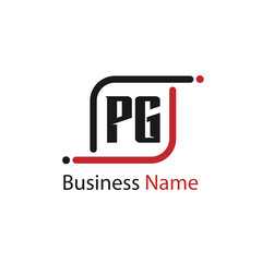 Initial Letter PG Logo Template Design