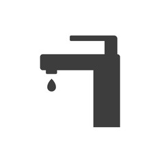 Water tap icon for digital and print