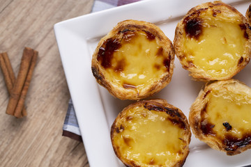 Typical Portuguese custard pies - 
