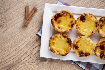 Typical Portuguese custard pies - 