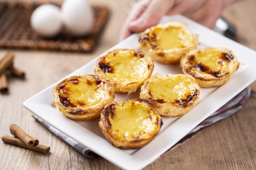 Typical Portuguese custard pies - 