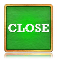 Close green chalkboard square button