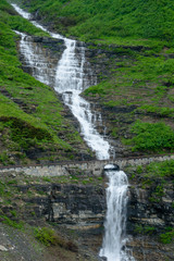 Waterfall, Going to the Sun Road, Glacier National Park, Montana