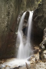 Waterfall - Seven Stairs Canyon (Canionul Sapte Scari), Romania, Transylvania, Brasov, the Great Piatra Mountains  (Piatra Mare) 