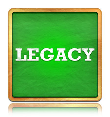Obraz premium Legacy green chalkboard square button