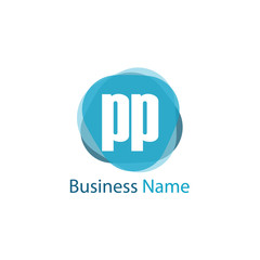 Initial Letter PP Logo Template Design