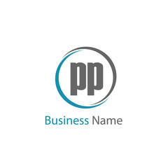Initial Letter PP Logo Template Design