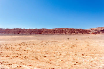 En algún lugar del desierto de Atacama y San Pedro de Atacama en el norte de Chile