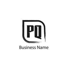 Initial Letter PQ Logo Template Design