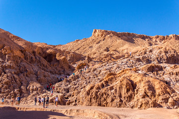 En algún lugar del desierto de Atacama y San Pedro de Atacama en el norte de Chile