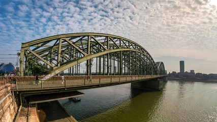 Hohenzollern bridge in Cologne, Germany