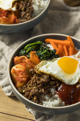 Spicy Homemade Korean Bibimbap Rice