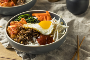 Spicy Homemade Korean Bibimbap Rice