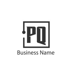 Initial Letter PQ Logo Template Design
