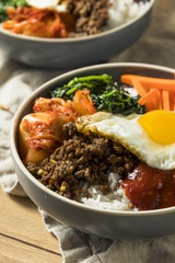 Spicy Homemade Korean Bibimbap Rice