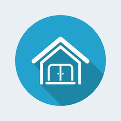 Vector illustration of house single icon