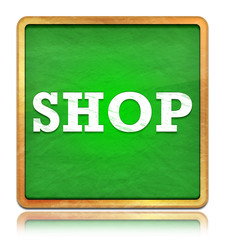 Shop green chalkboard square button