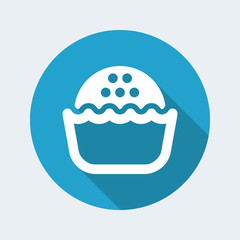 Vector illustration of single isolated pastry icon