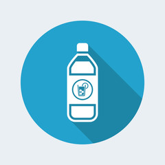 Vector illustration of single isolated drink bottle icon