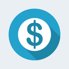 Obraz premium Vector illustration of single isolated dollars icon