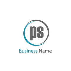 Initial Letter PS Logo Template Design