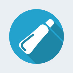 Vector illustration of single isolated tube icon