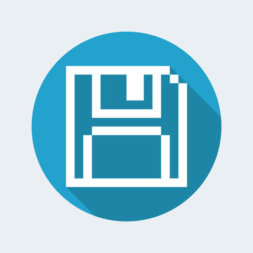 Vector illustration of single isolated pixel icon