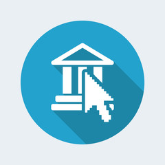 Vector illustration of single isolated temple icon