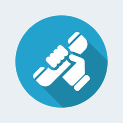 Vector illustration of single isolated phone icon
