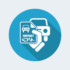 Car contract icon