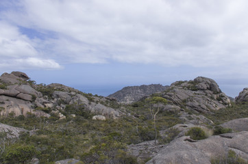 Fototapeta na wymiar Paysage du Freycinet National Park en Tasmanie, Australie