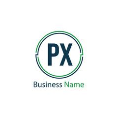 Initial Letter PX Logo Template Design
