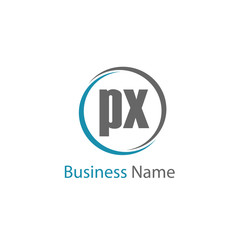 Initial Letter PX Logo Template Design