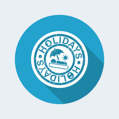 Holidays summer stamp grunge