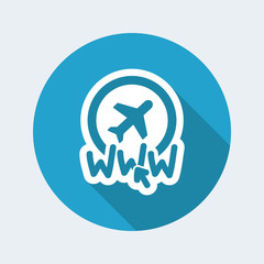 Website travel agency icon