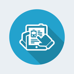 Train website on tablet